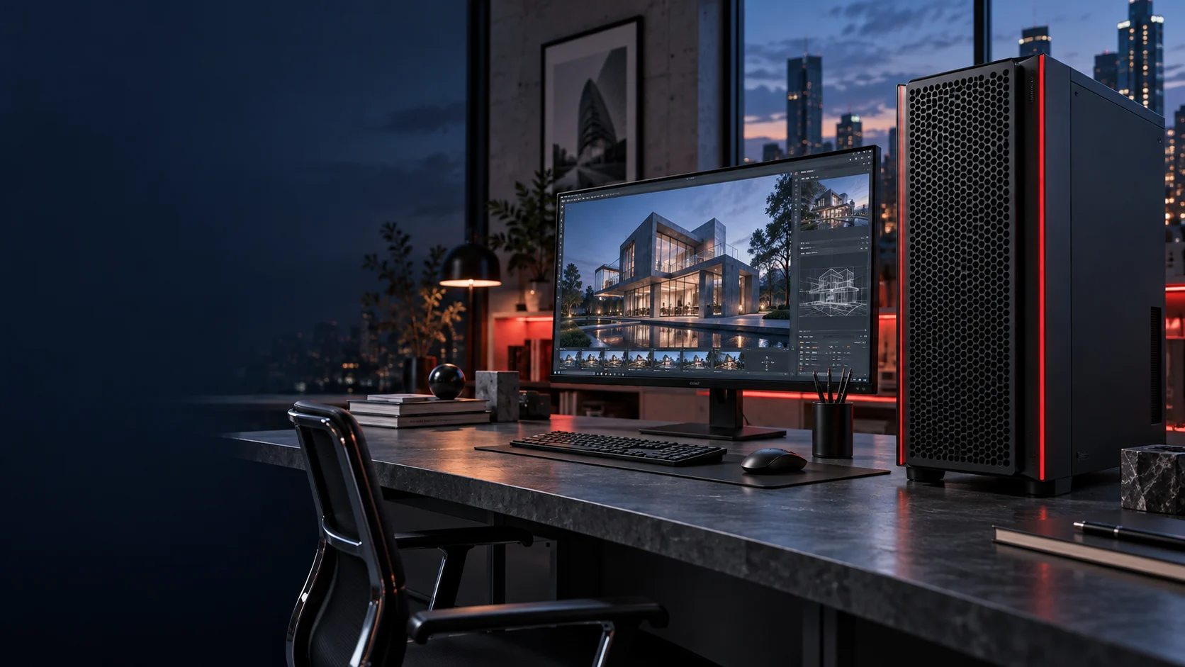 Desktops & Workstations concept illustration