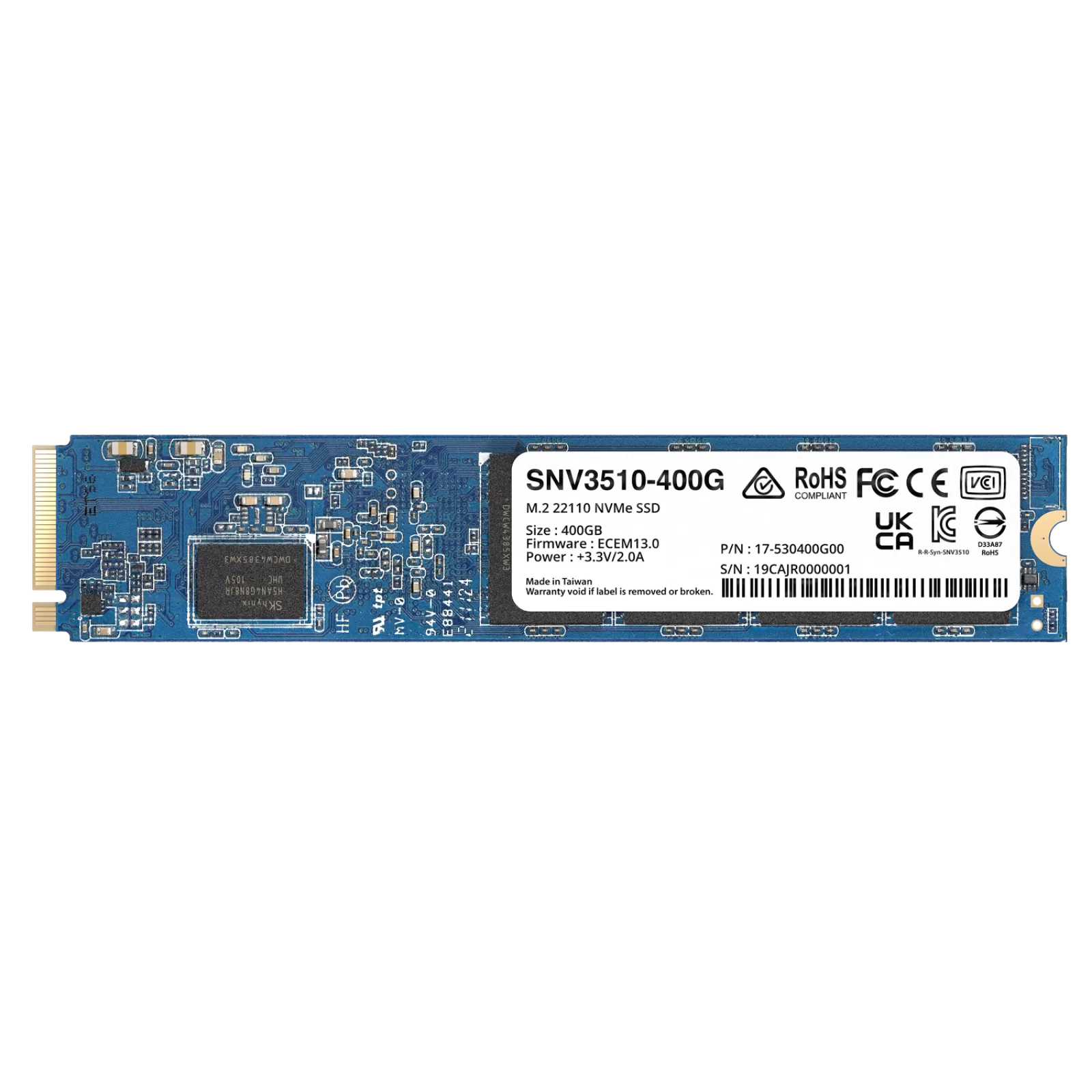 Synology SNV3510-400G Enterprise Series M.2 22110 NVMe SSD
