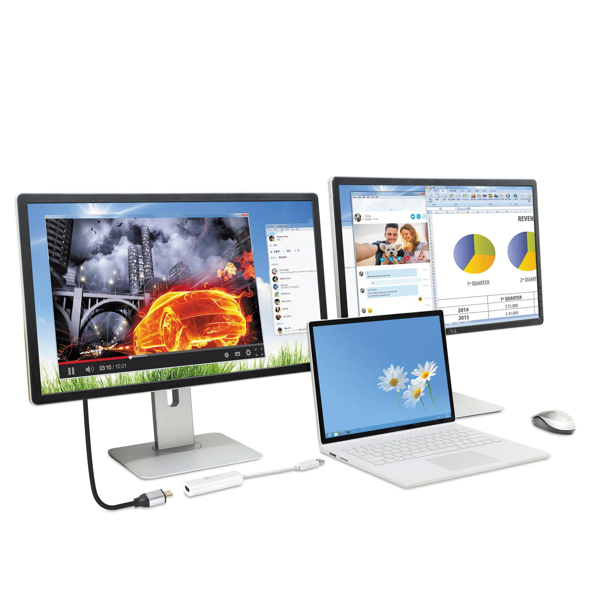 JUA254 USB to HDMI Monitor Adapter — image 3