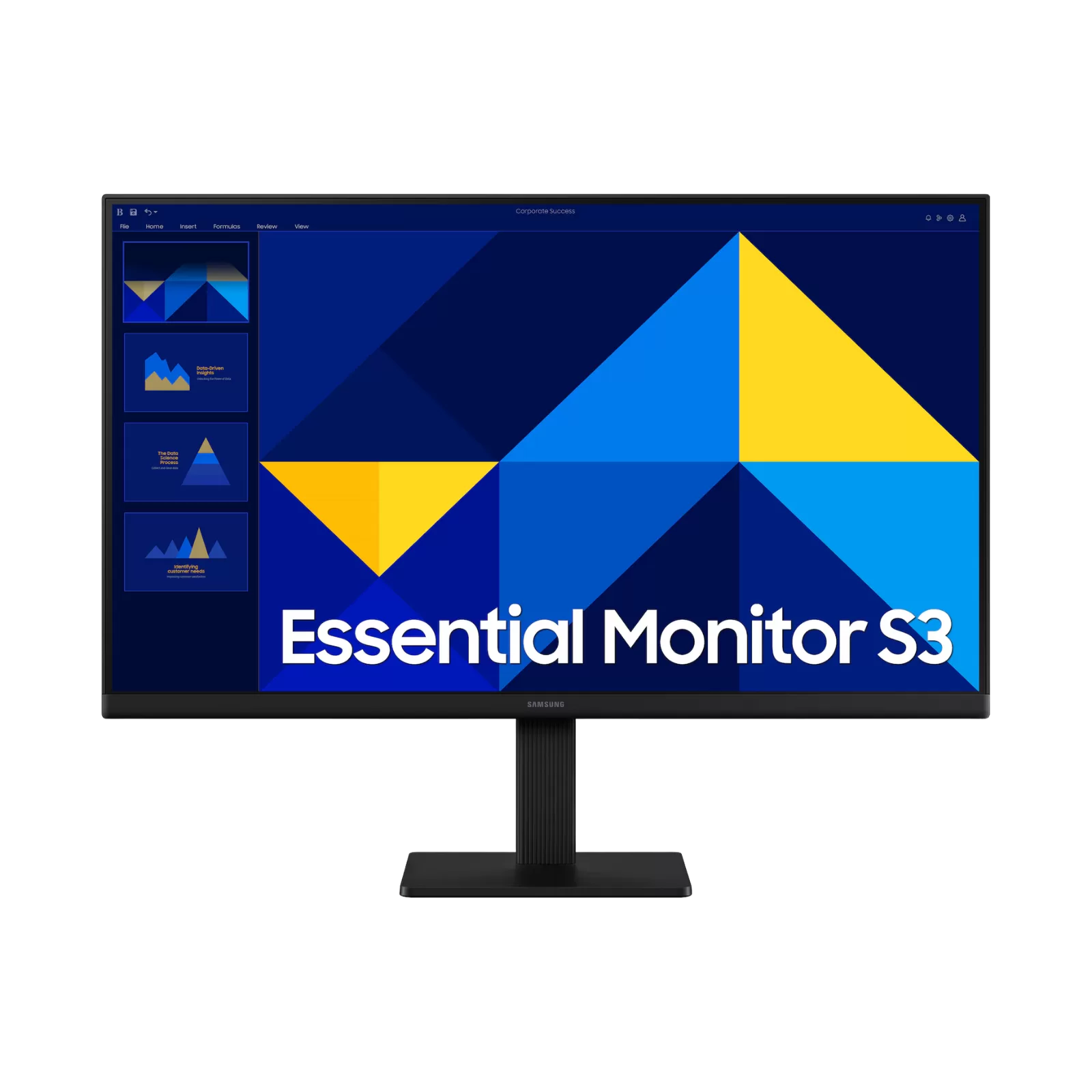 Samsung 24"  Essential  S3 S30GD Full HD Monitor LS24D300GAMXUE